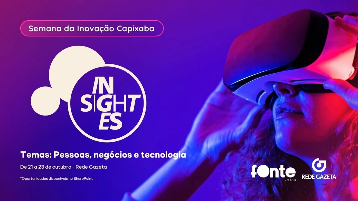 Semana da Inovação Capixaba acontece nos dias 21, 22 e 23 de outubro, na Rede Gazeta. 