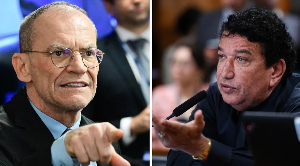 Senadores Fabiano Contarato e Magno Malta