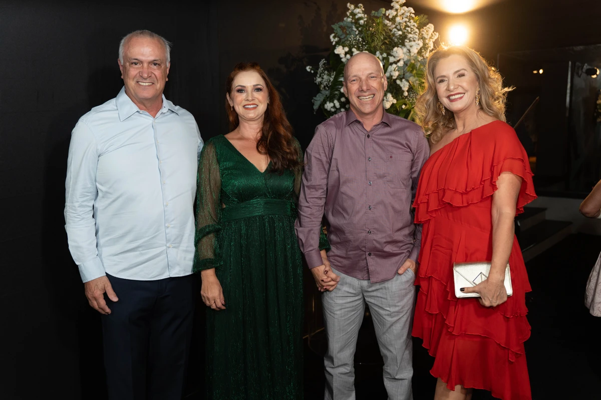 Jayme Francisco e Evany Gazzinelli com  Catia Horsts e Fabio Medeiros