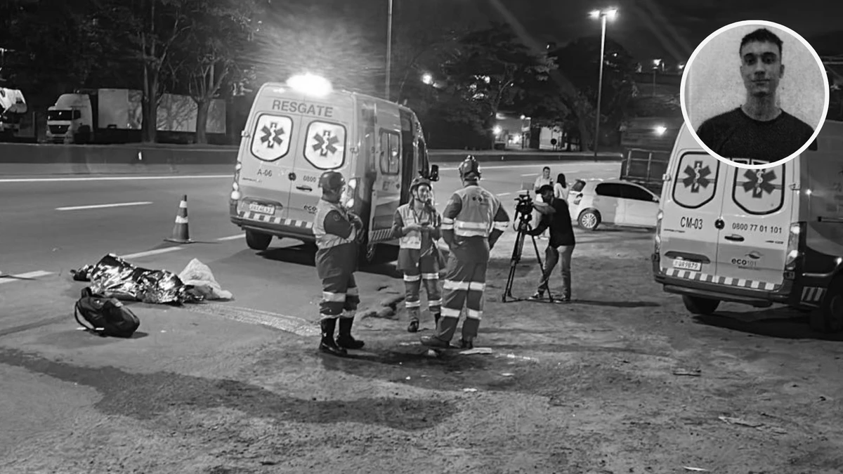 Lucas Pancini Machado (em destaque) morreu atropelado na noite desta terça-feira