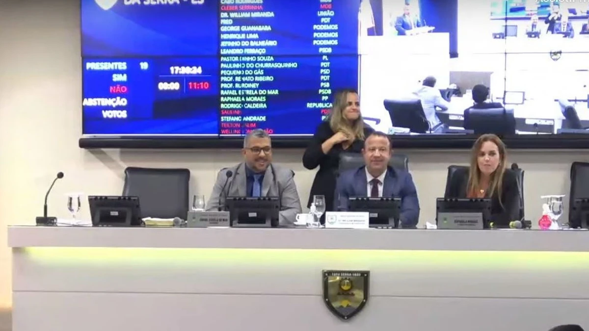 Nova composição da Mesa Diretora da Câmara Municipal da Serra