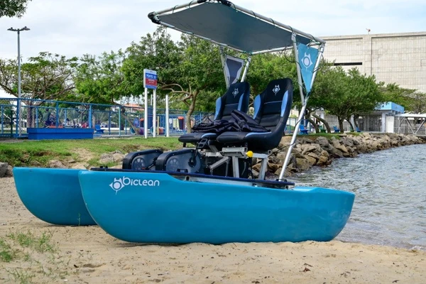 Projeto Biclean é um pedalinho com sistema de coleta de lixo e microplásticos