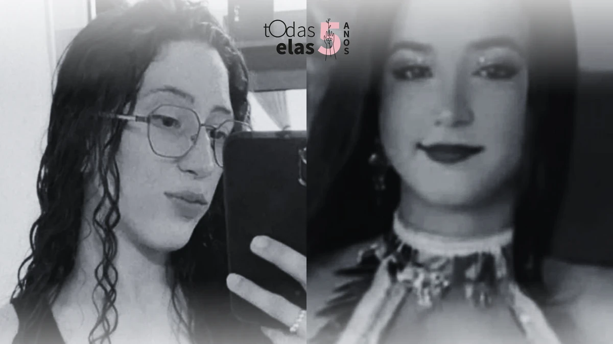 Da esquerda para direita: Dinah Marinho e Ana Gabrielly Rodrigues do Amaral.