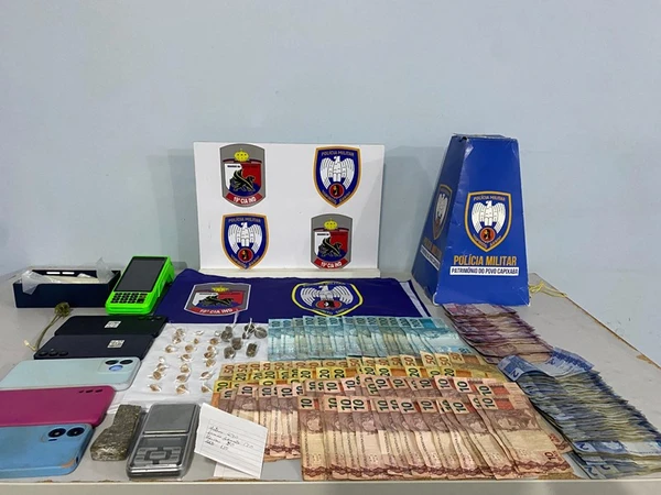 Materiais apreendidos durante a Operação Estado Presente, no Noroeste do ES