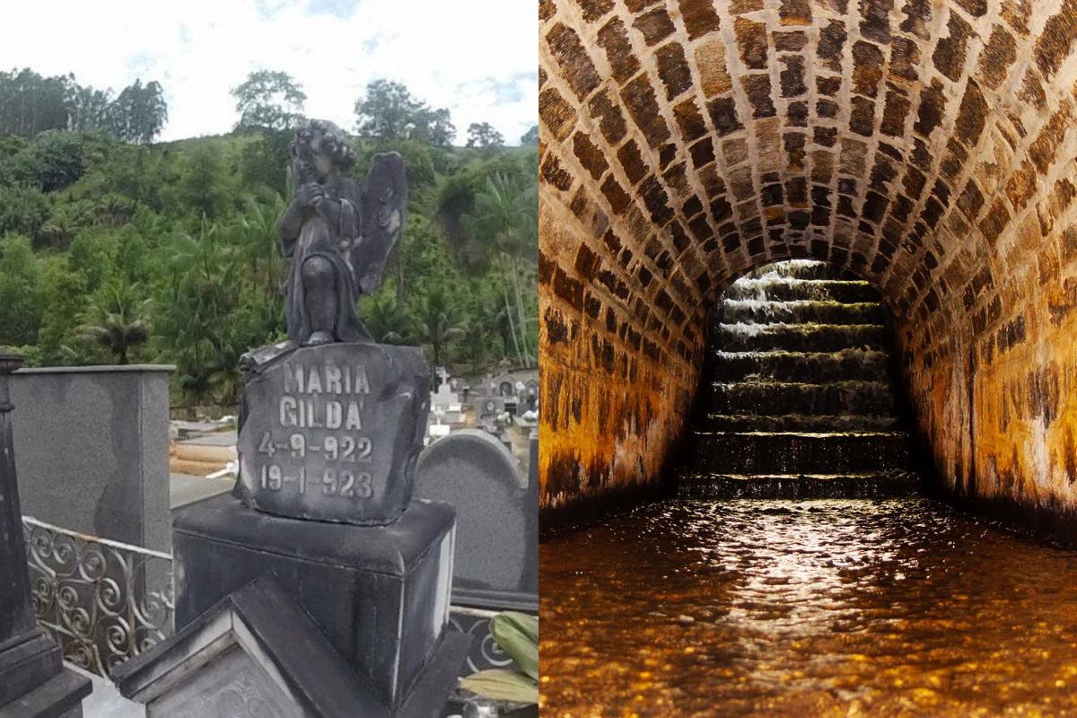 O túmulo de Maria Gilda e o túnel de Matilde