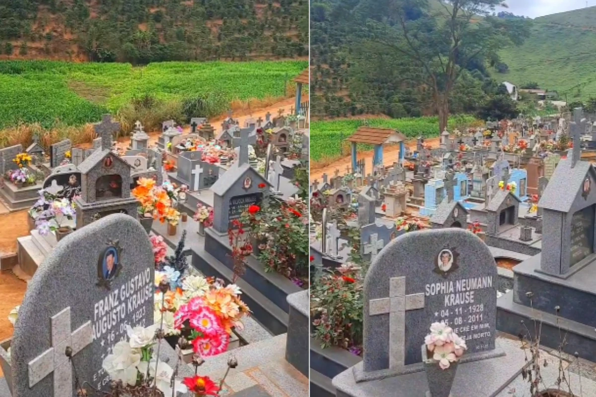 Os túmulos virados de costas em Santa Maria de Jetibá