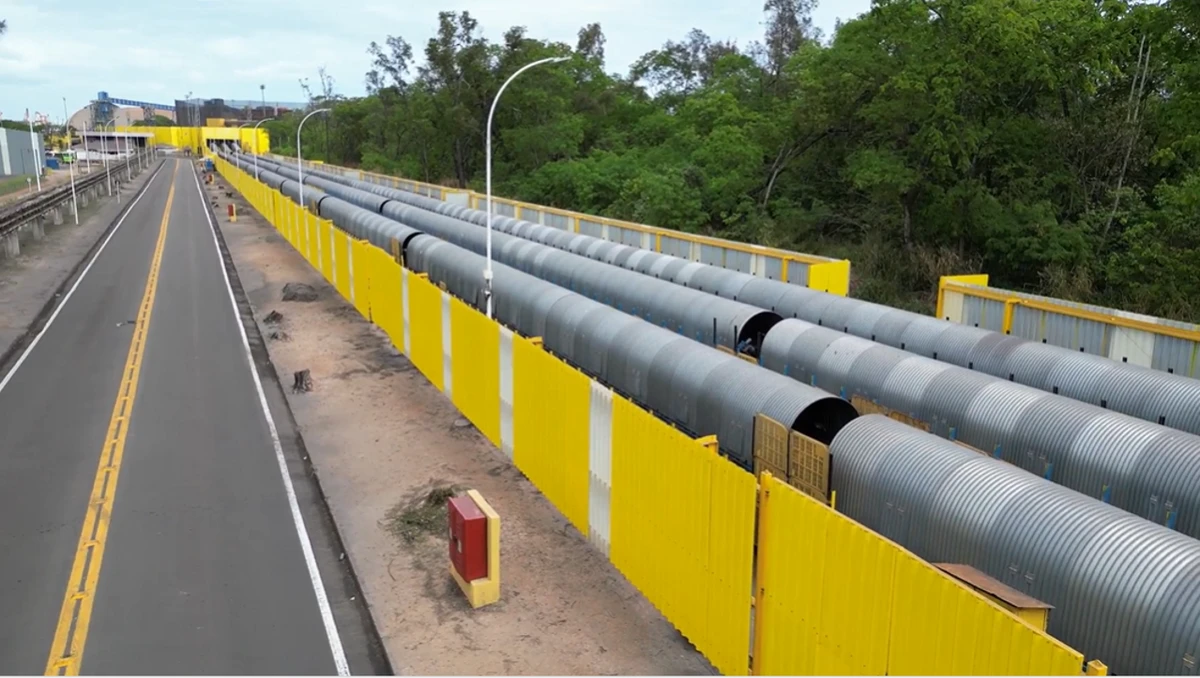 Fechamento dos transportadores por Divulgação/Vale