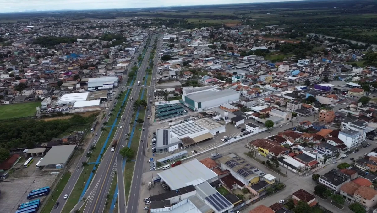 Vista aérea de São Mateus, cidade que tem atraído cada vez mais empresários no Norte do Estado