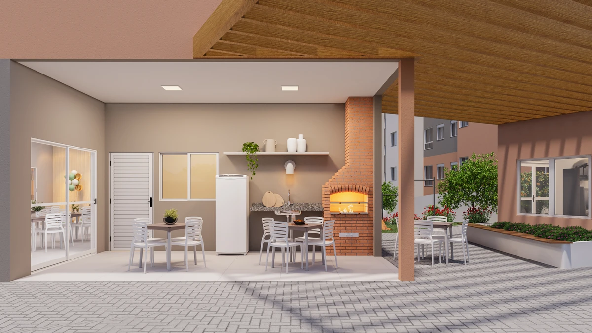 A área de lazer do empreendimento tem cerca de 930 m² e será entregue mobiliada, decorada e com paisagismo.