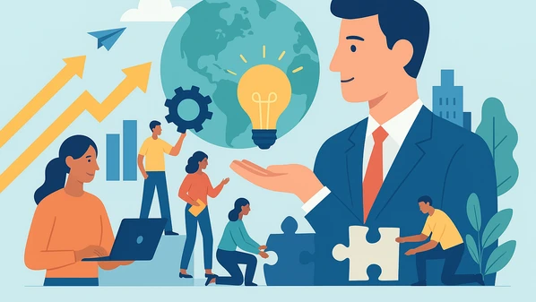 O empreendedorismo gera empregos, impulsiona a inovação e promove inclusão social, tornando-se peça-chave no desenvolvimento econômico e comunitário