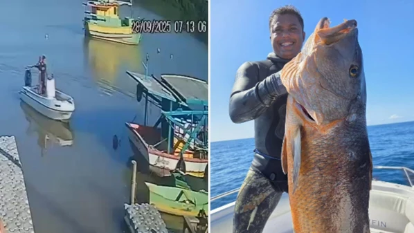 Militares seguem procurando a embarcação desaparecida a cerca de 30 km da Praia de Ubu, em Anchieta, onde estavam Maikel Araujo dos Santos e Ronald Menezes