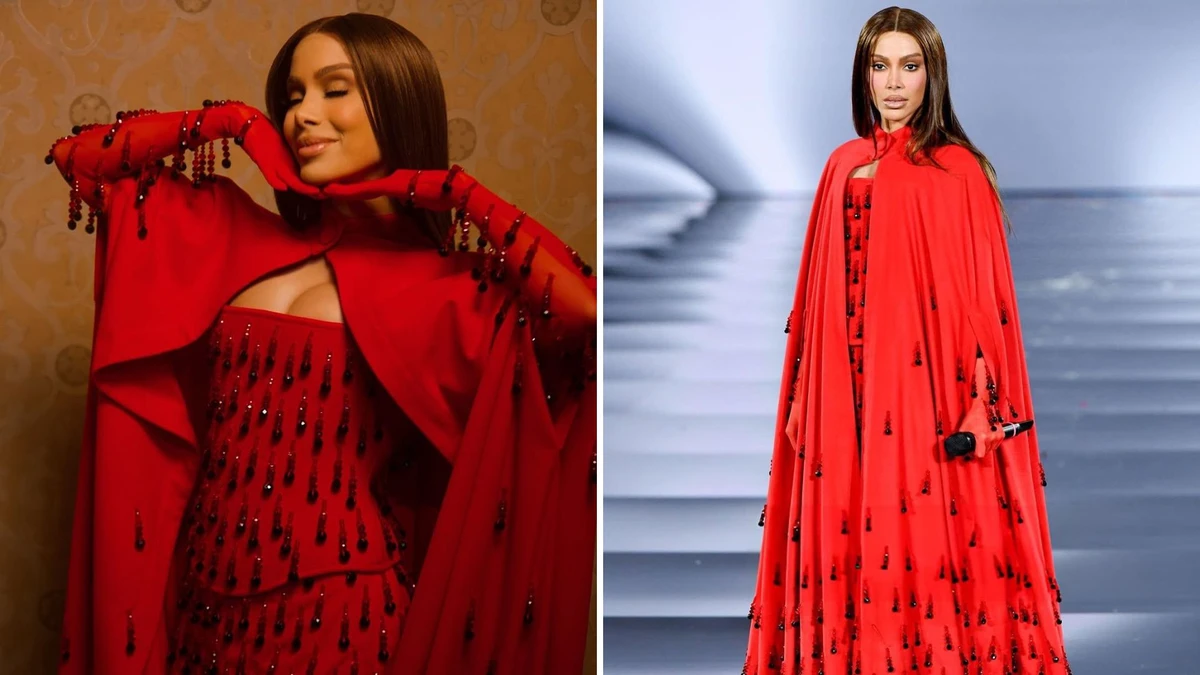 Anitta com look exclusivo feito pela capixaba Mayari Jubini