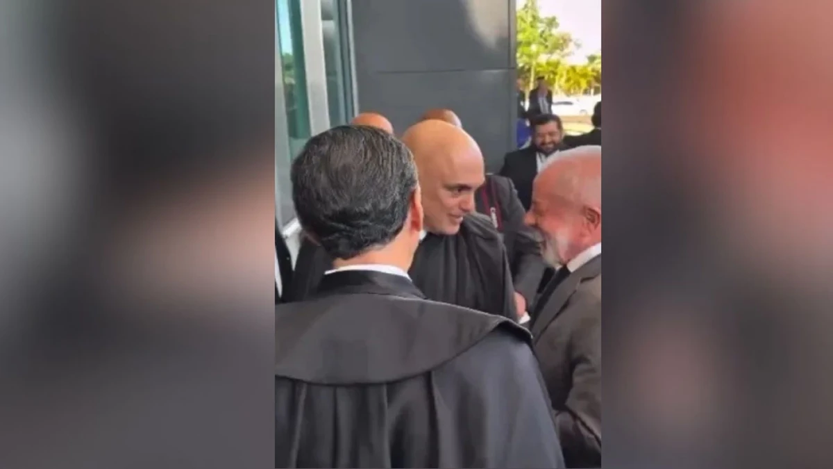 Presidente Lula conversa sobre o Corinthians com ministro do STF Alexandre de Moraes