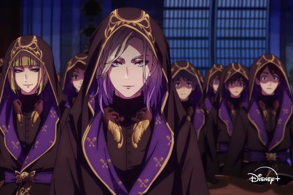 “Disney Twisted-Wonderland: The Animation” combina estética de anime com o charme sombrio dos personagens clássicos (Imagem: Reprodução digital | Disney+)