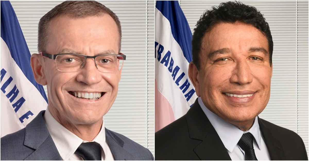 Fabiano Contarato (PT) e Magno Malta (PL), senadores do Espírito Santo