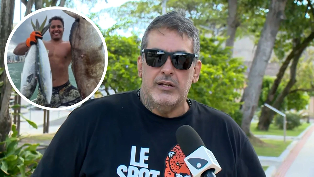 Fabiano La Gaudio, tio de Maikel Araujo dos Santos (em destaque), falou sobre a alegria da família ao receber a notícia de que o sobrinho e o piloto estavam bem