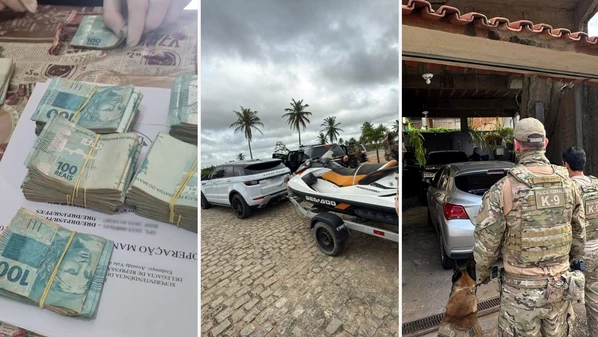 Foram cumpridos três mandados de prisão temporária, um de prisão preventiva e oito de busca e apreensão no Sul do Espírito Santo e no Rio Grande do Norte