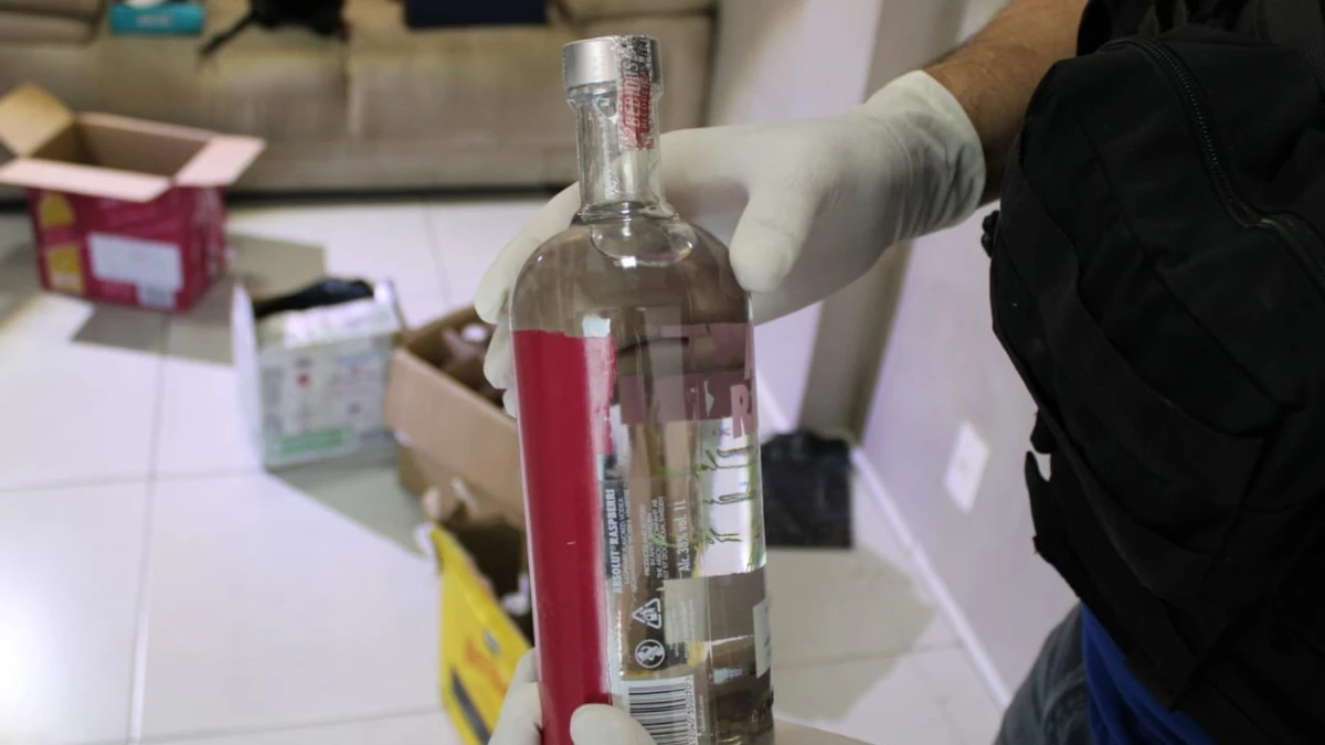 Depósito que vendia bebidas falsificadas pela internet é flagrado no Sul do ES por Divulgação/Polícia Civil