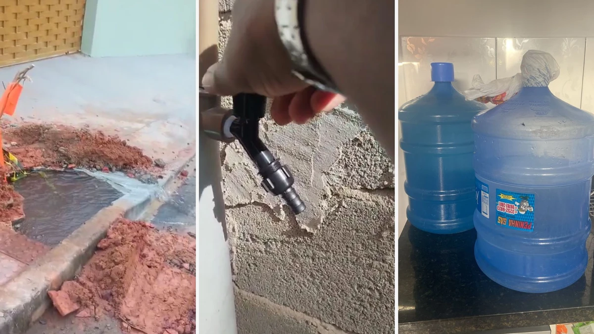 Moradores do bairro Residencial Jacaraípe, na Serra, enfrentam problemas causados pela falta de água 