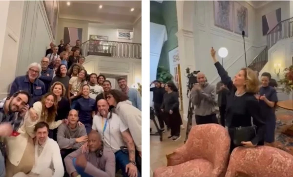 Débora Bloch se despede do estúdio onde é montada a casa de Celina, em 'Vale Tudo'