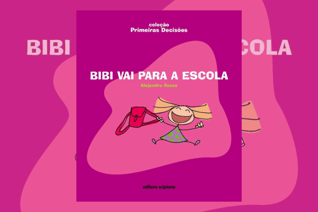 Em “Bibi vai para a escola”, a protagonista descobre que estudar pode ser divertido (Imagem: Reprodução digital | Editora Scipione)