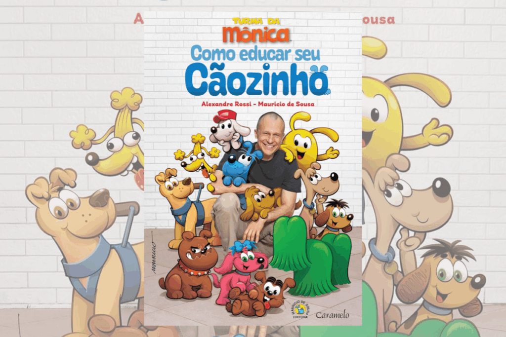 O livro “Como educar seu cãozinho” ensina as crianças a estabelecerem regras para os animais de estimação (Imagem: Reprodução digital | Editora Caramelo)