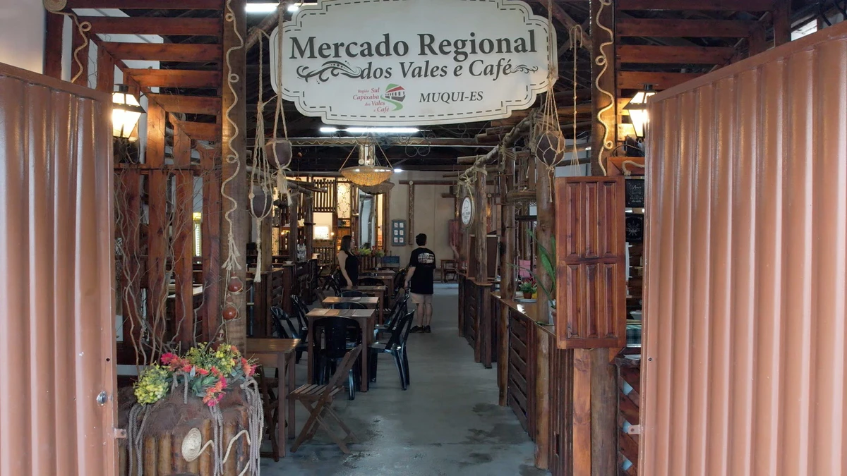 O Mercado Regional é um polo de gastronomia e cultura em Muqui