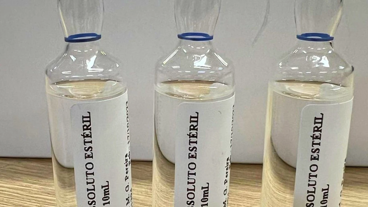 Álcool absoluto estéril, popularmente conhecido por 