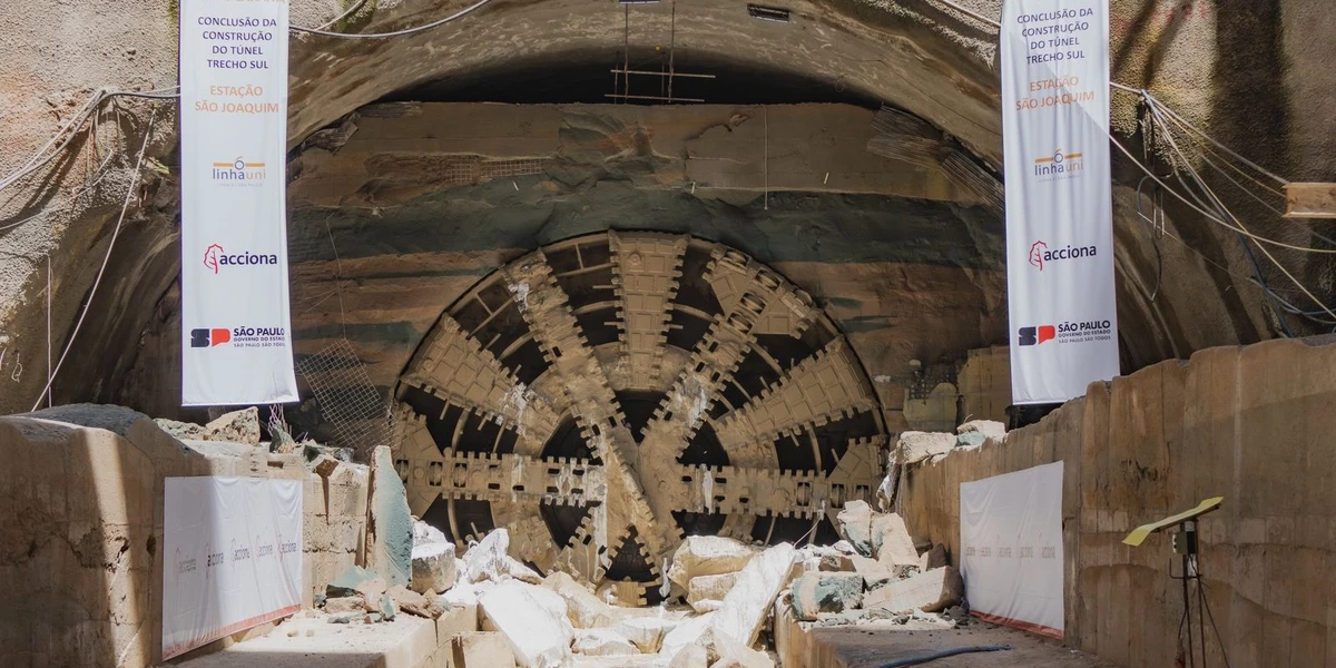 Obra do Metrô de São Paulo tocada pela espanhola Acciona