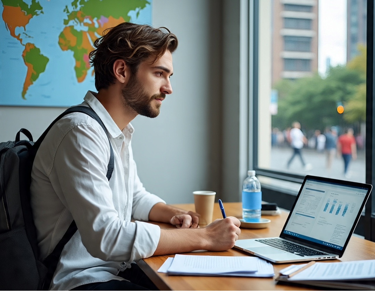 Férias e finanças podem andar juntas: com organização. Crédito: Imagem gerada pela MetaAI