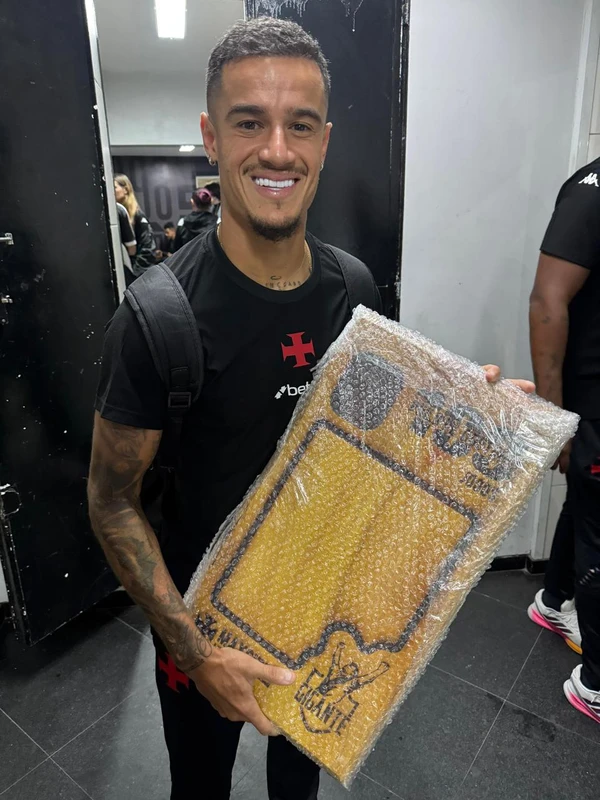 Gabriel Fernandes, de 13 anos, visita vestiário do Vasco e conhece jogadores por Arquivo pessoal