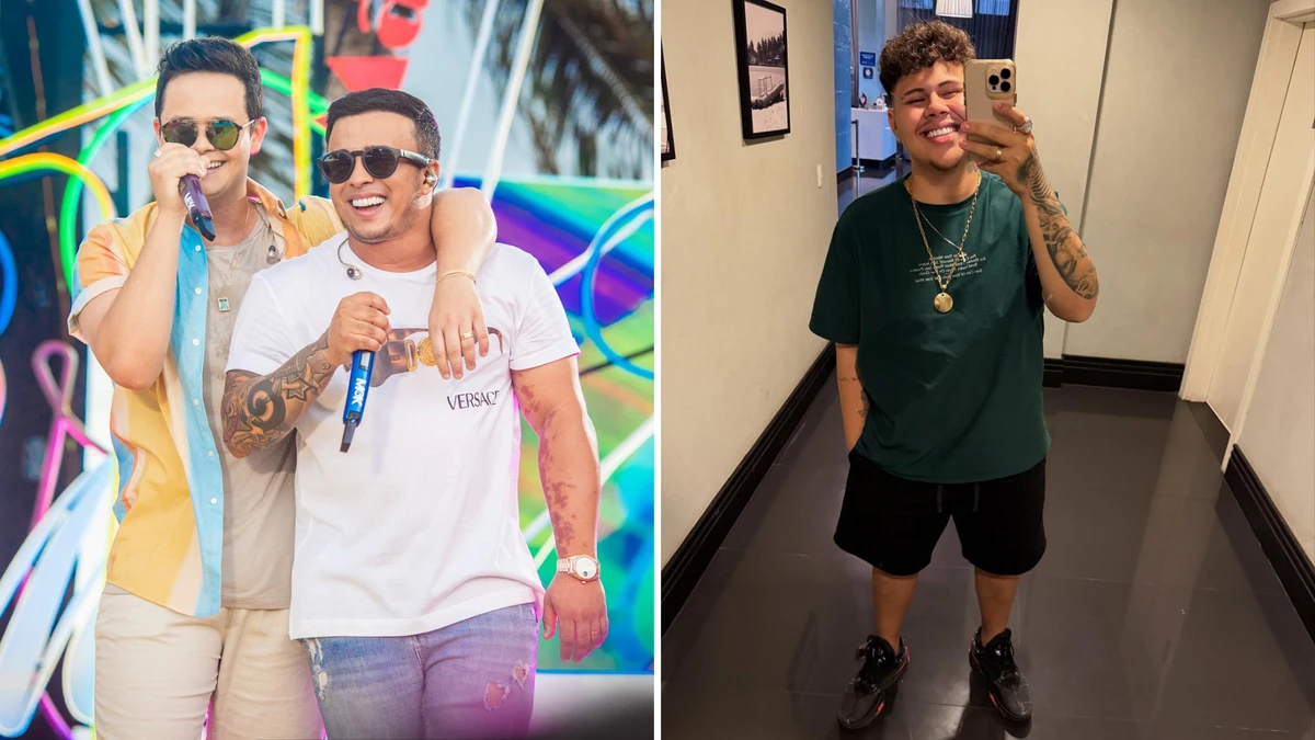 Matheus e Kauan e cantor Rogerinho fazem show de graça em Itarana