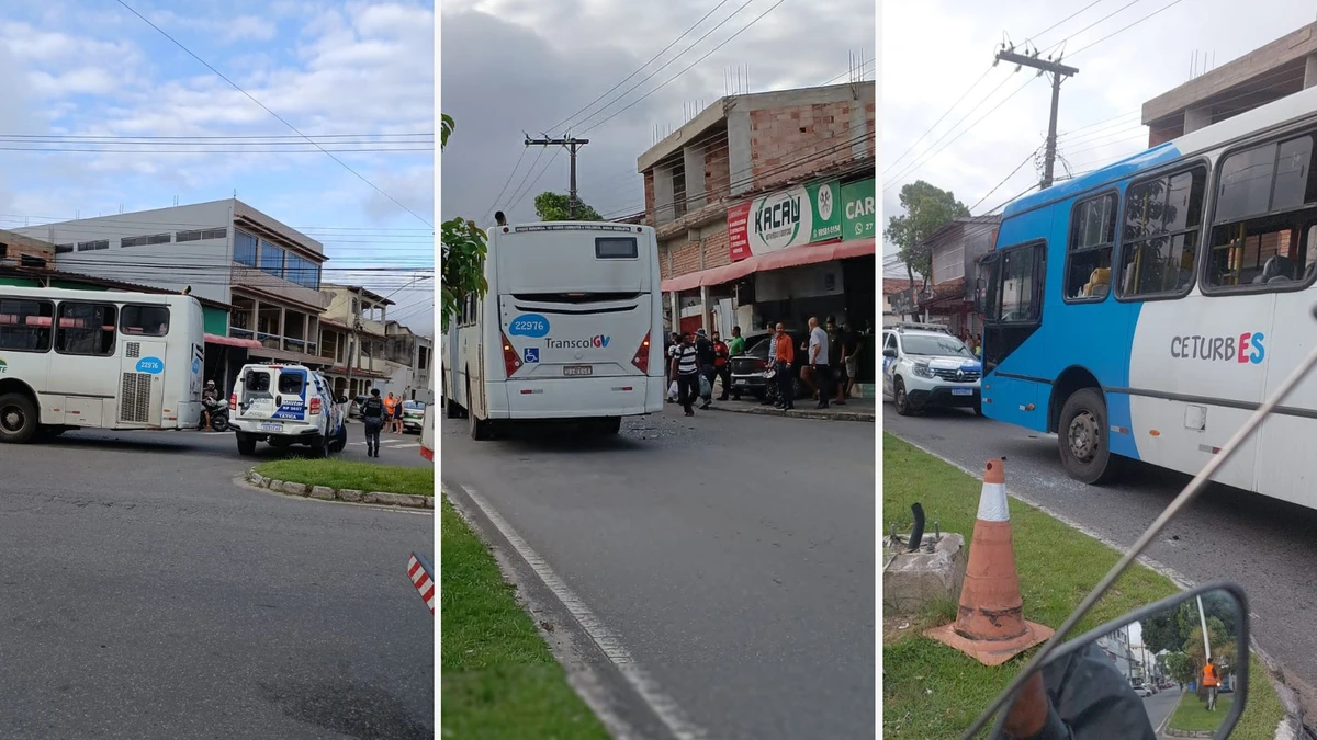 Ônibus é alvo de criminosos nesta sexta-feira (10) na Serra