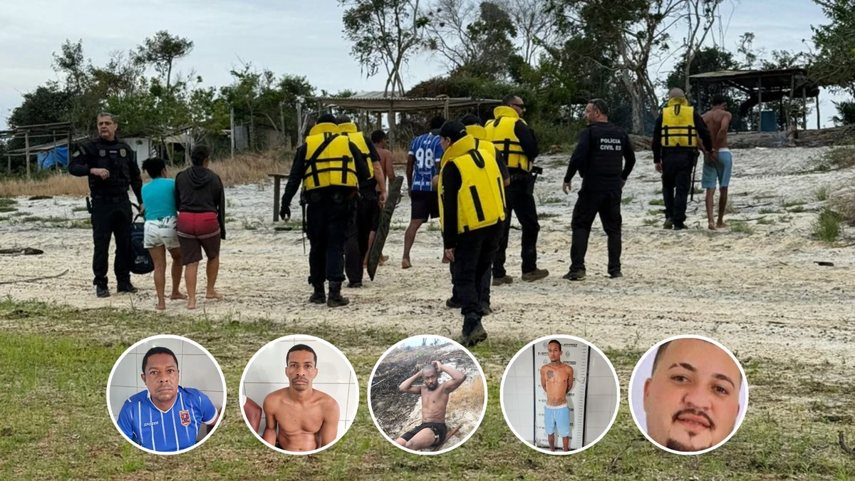 Suspeitos foram presos escondidos em barracas de pescadores em Linhares