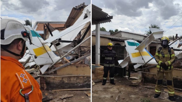 O piloto, único ocupante da aeronave, sobreviveu e foi socorrido com ferimentos leves, segundo o Corpo de Bombeiros