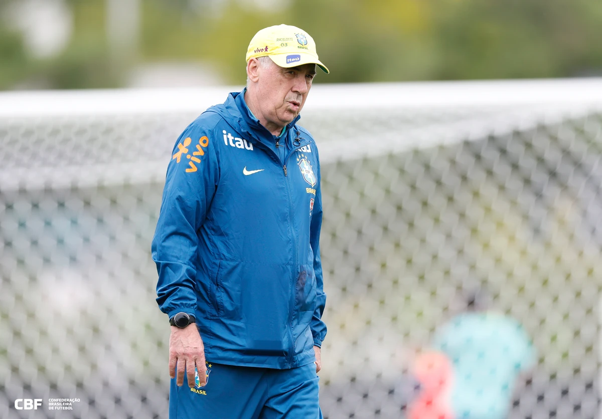 Carlo Ancelotti avalia as possibilidades de ter Neymar na Copa do Mundo