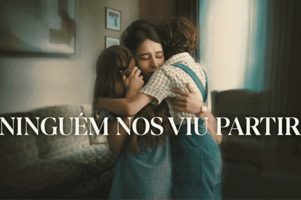 A série “Ninguém nos Viu Partir” mostra a luta de uma mãe para reencontrar os filhos sequestrados pelo ex-marido (Imagem: Reprodução digital | Netflix)