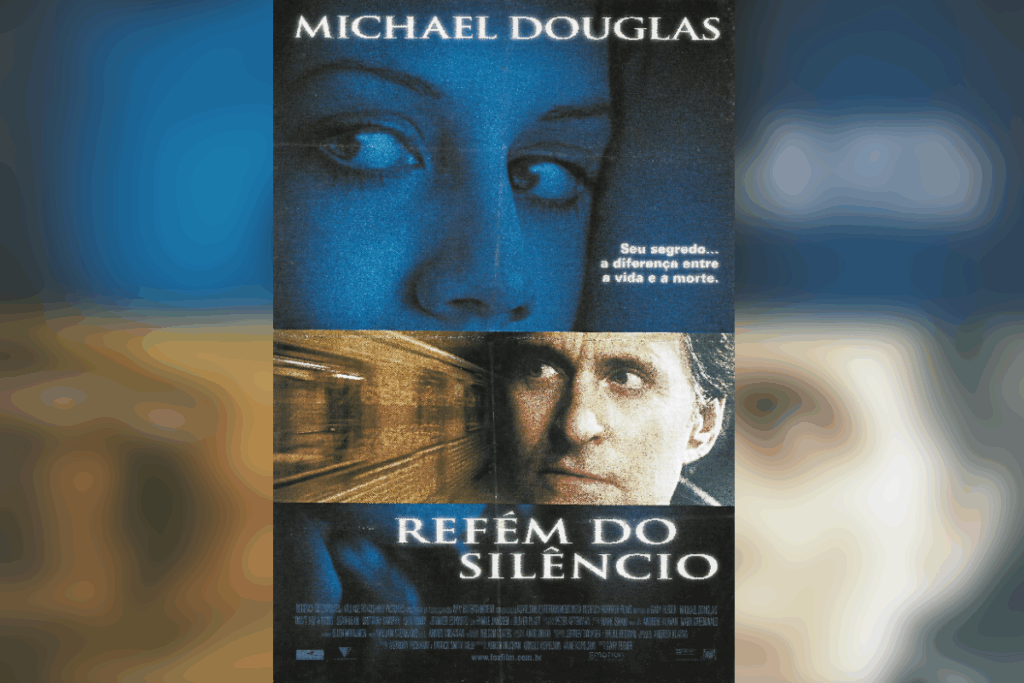 O suspense “Refém do Silêncio” traz Michael Douglas como um psiquiatra que enfrenta um sequestro e mergulha em um quebra-cabeça psicológico (Imagem: Reprodução digital | Regency Enterprises)