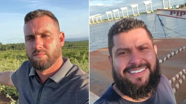 Murilo Vinhal e Idael Farias estavam pescando quando foram atingidos por raio; os dois morreram 