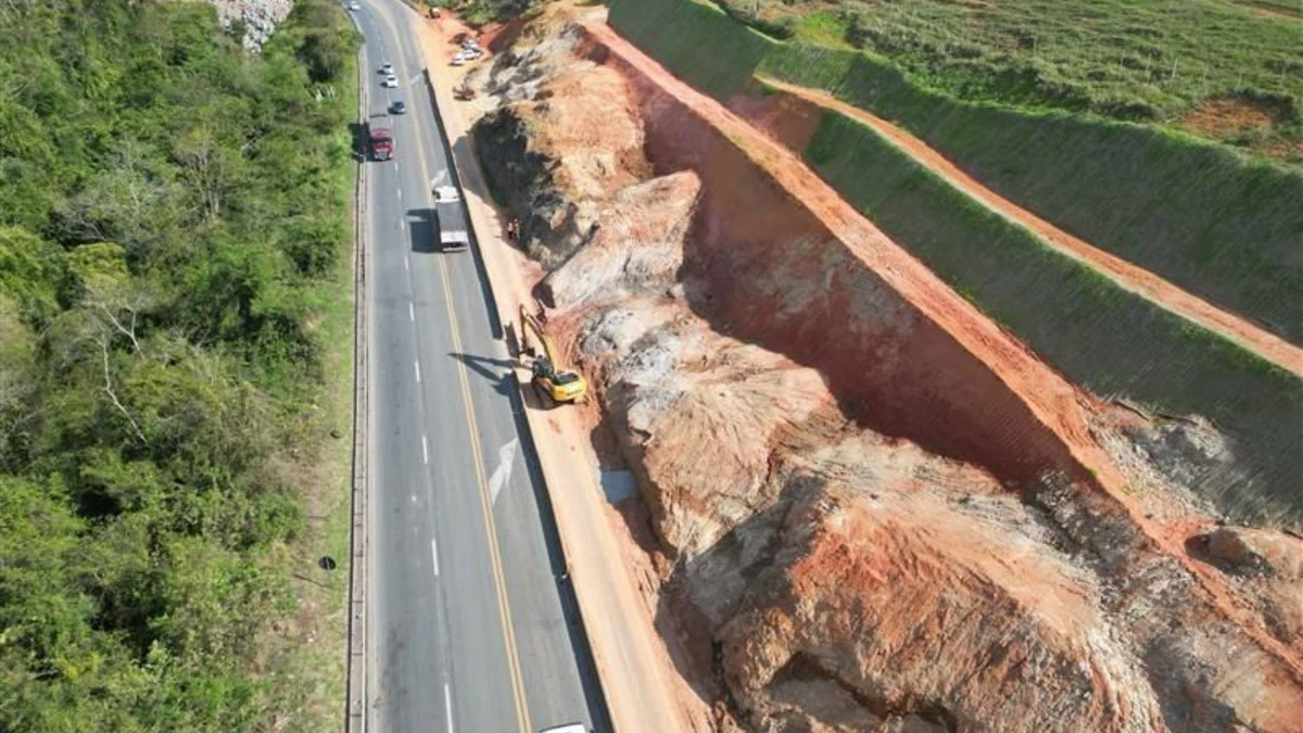 Quilômetro 246 da BR 101, na Serra, onde a obra será feita entre terça-feira (14) e sexta (17)