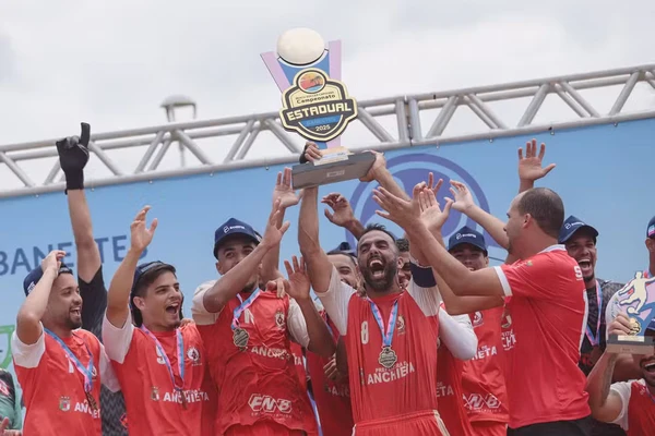 Anchieta, campeão do Campeonato Capixaba de Seleções de futebol de areia 2025