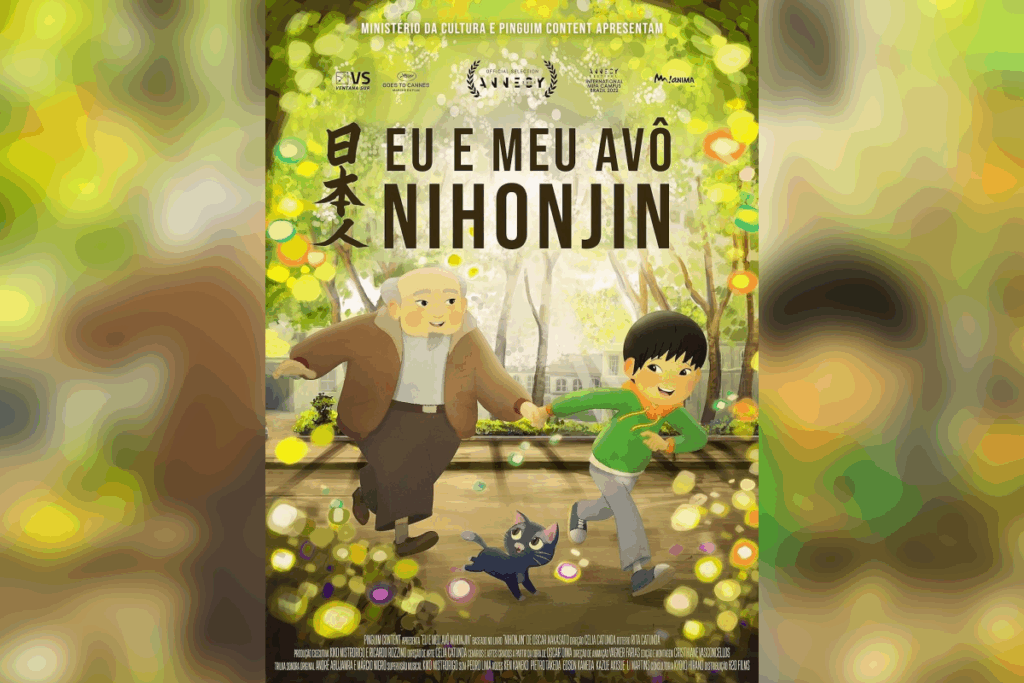 “Eu e Meu Avô Nihonjin” narra a relação entre um menino curioso e seu avô reservado em uma busca por identidade e memória familiar (Imagem: Reprodução digital | H2O Films)