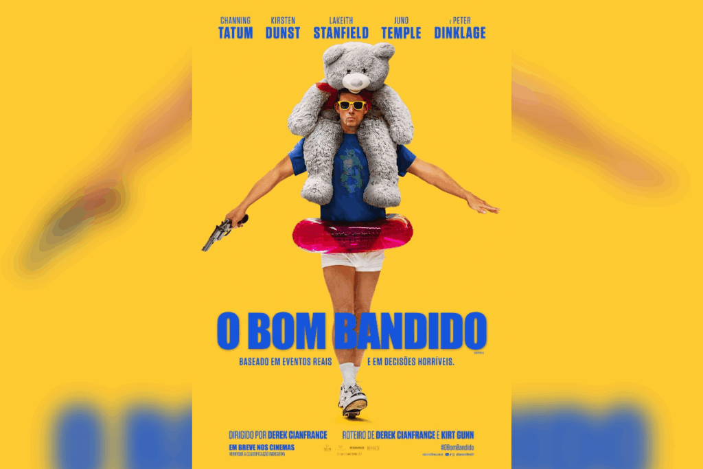 No filme “O Bom Bandido”, Channing Tatum vive um fugitivo que busca redenção em meio a dilemas entre amor e passado criminal (Imagem: Reprodução digital | Diamond Films)