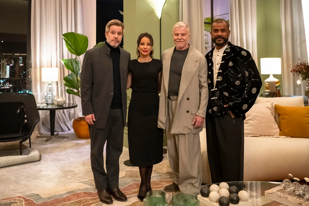 Kasper (Miguel Falabella), Zenilda (Andréia Horta), Ferette (Murilo Benício) e João Rubens (Samuel de Assis).