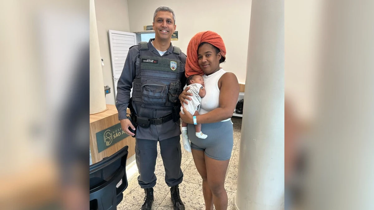 Bebê engasgado é salvo por PM em Colatina.