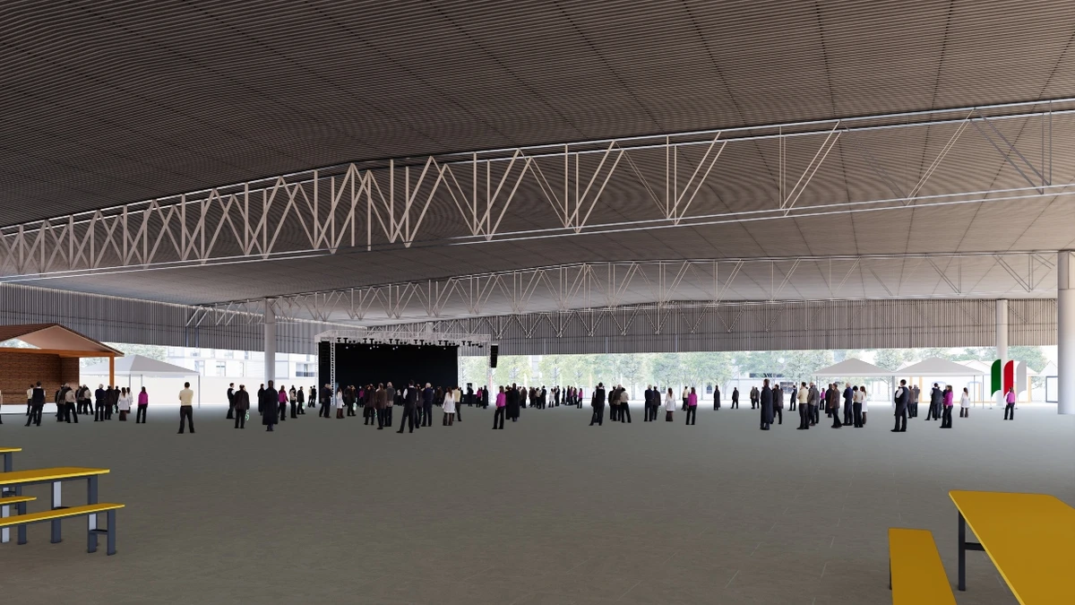 Projeção mostra como ficará novo Polentão, em Venda Nova do Imigrante por Divulgação/Prefeitura de Venda Nova do Imigrante