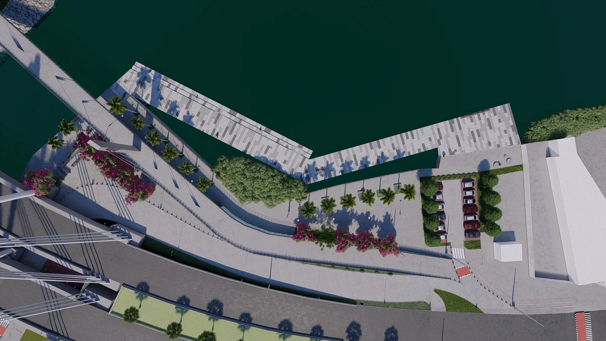 Como vai ficar área embaixo da Ponte da Passagem após reurbanização por Prefeitura de Vitória