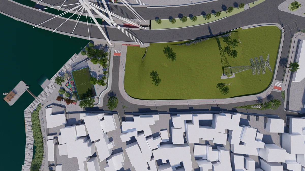 Como vai ficar área embaixo da Ponte da Passagem após reurbanização por Prefeitura de Vitória