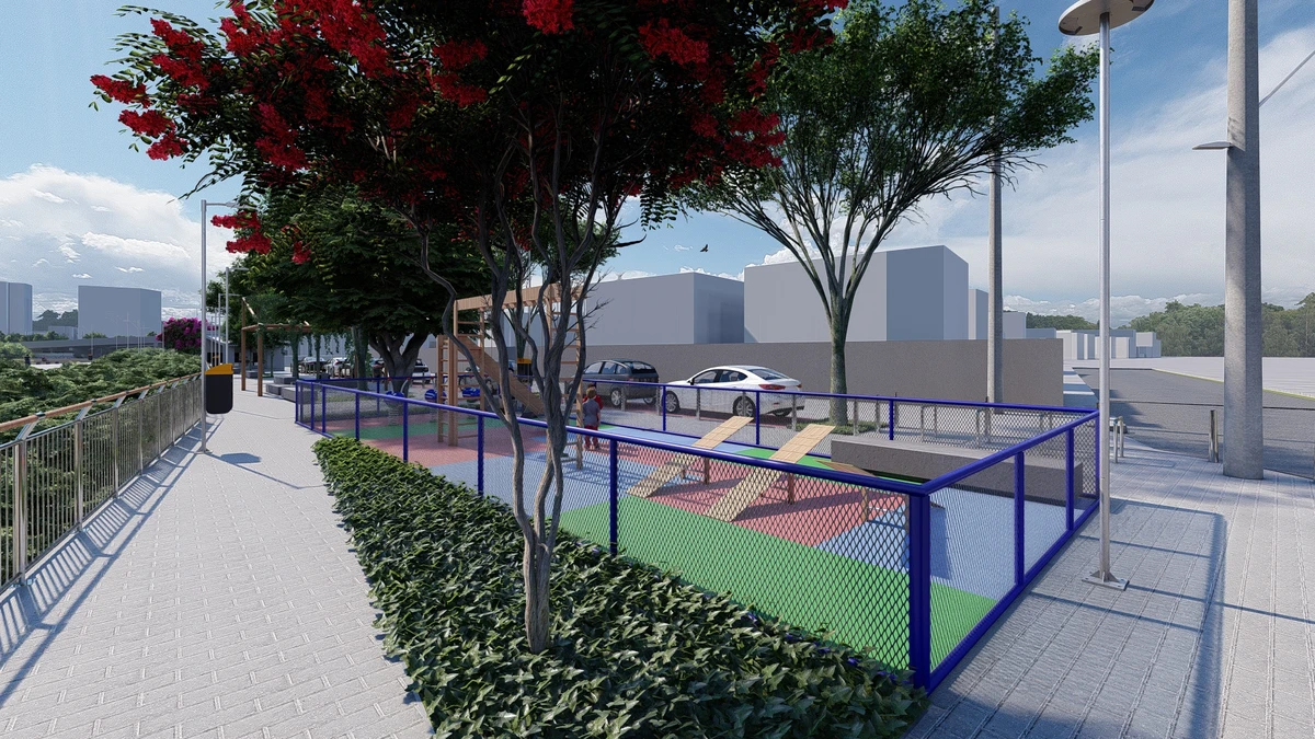 Como vai ficar área embaixo da Ponte da Passagem após reurbanização por Prefeitura de Vitória