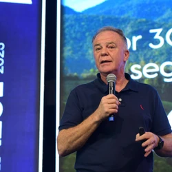 Em palestra de encerramento da 20ª edição do Pedra Azul Summit, evento da Rede Gazeta,  o governador do Espírito Santo, Renato Casagrande, falou sobre a evolução das contas públicas do Estado